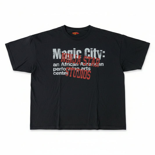 Fujimoto 'Magic City' Faded Black Tee