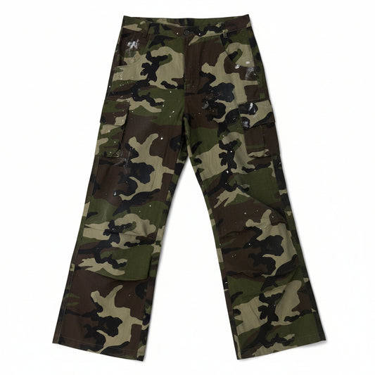 Fujimoto 'Vintage Paint' Camo Pants