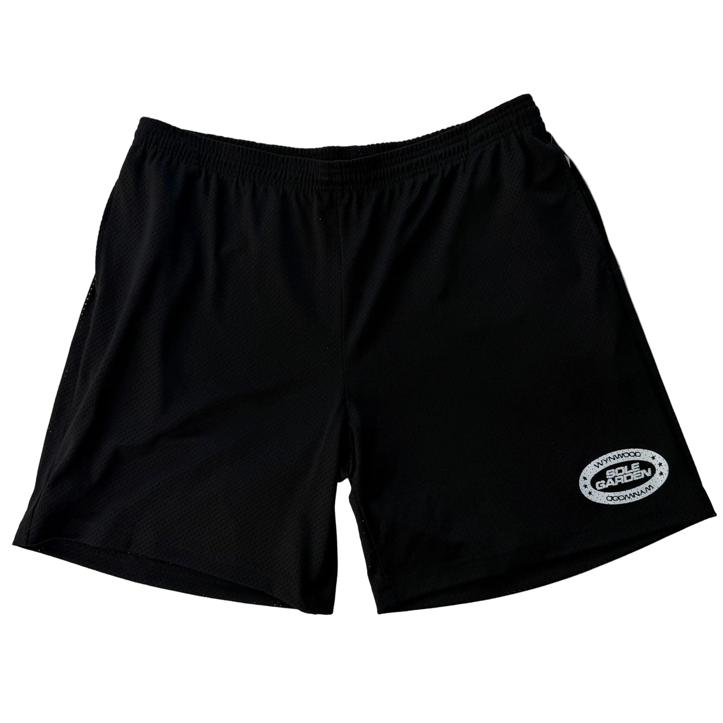Sole Garden "Wynwood Circle Logo" Black Shorts