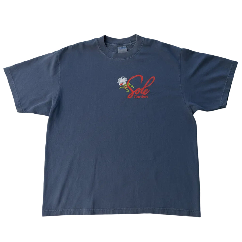 Sole Garden x Tab Toonz "Logo 2" Denim Blue Tee