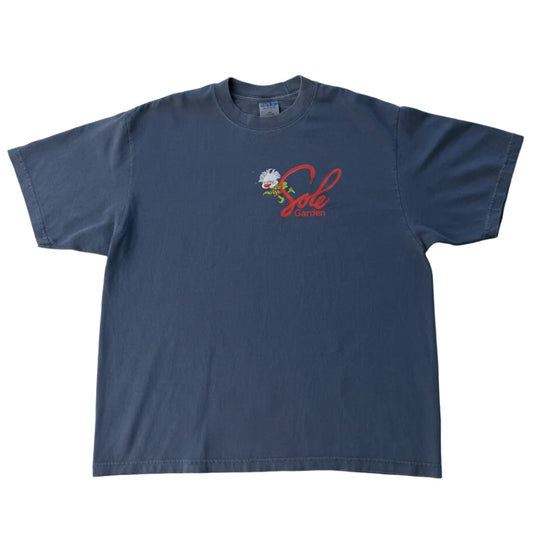 Sole Garden x Tab Toonz "Logo 2" Denim Blue Tee
