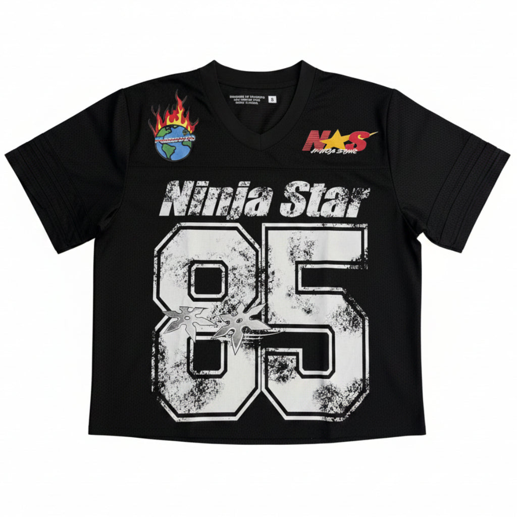 FUJIMOTO Design “Ninja Star”  Black Jersey
