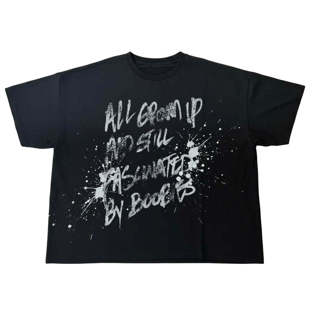 Fujimoto 'Pervert' Faded Black Tee