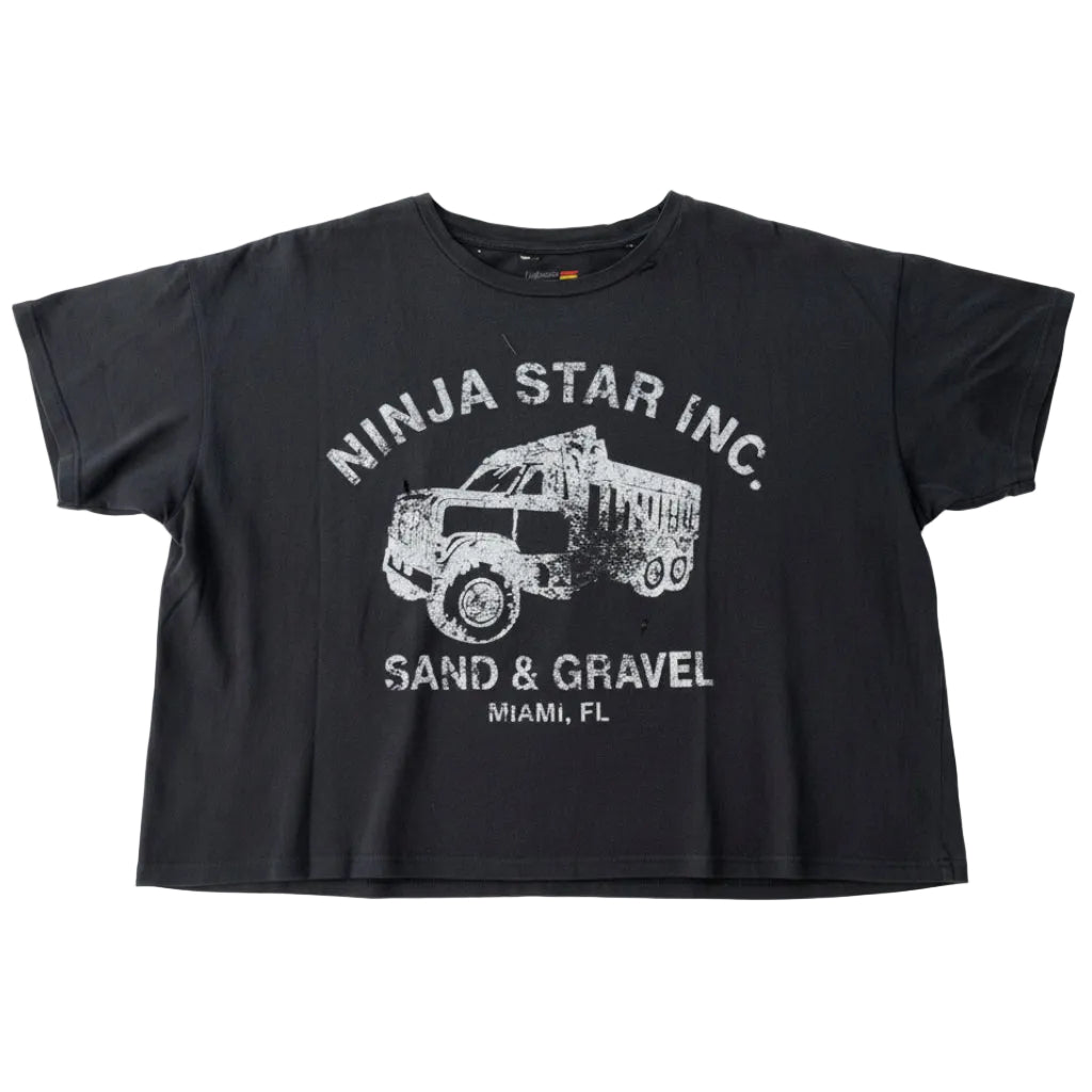 Fujimoto 'Ninja Star Inc. Staff' Faded Black Tee