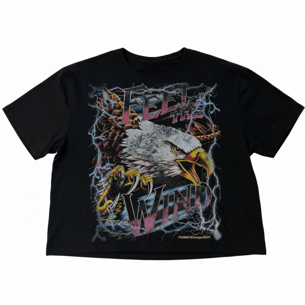 Fujimoto 'Feel The Wind' Black Tee
