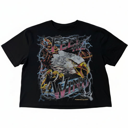 Fujimoto 'Feel The Wind' Black Tee