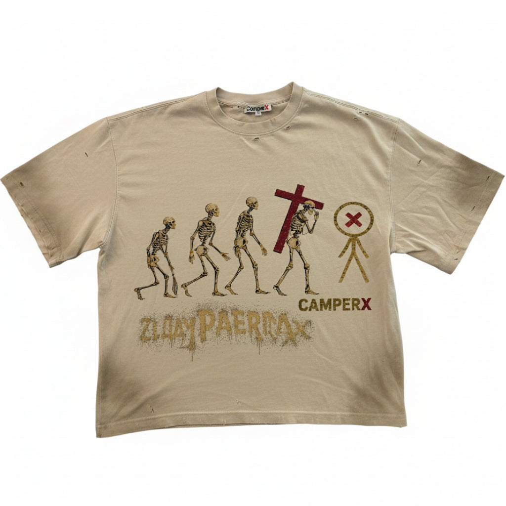 CamperX 'Evolution T' Cream Tee