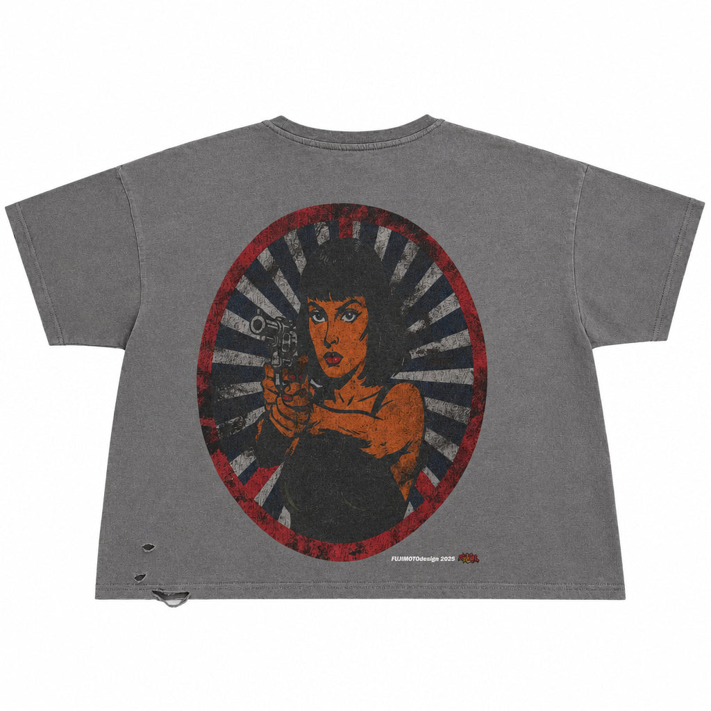 Fujimoto ‘Got a gun’ Grey Tee
