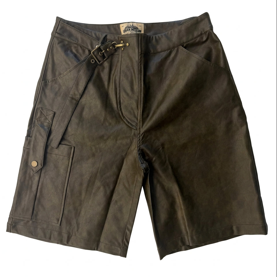 Urban Museum 'Leather' Bronze Shorts