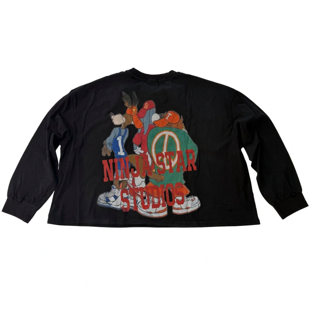 Fujimoto ‘Looney Toonz’ Black Long-Sleeve