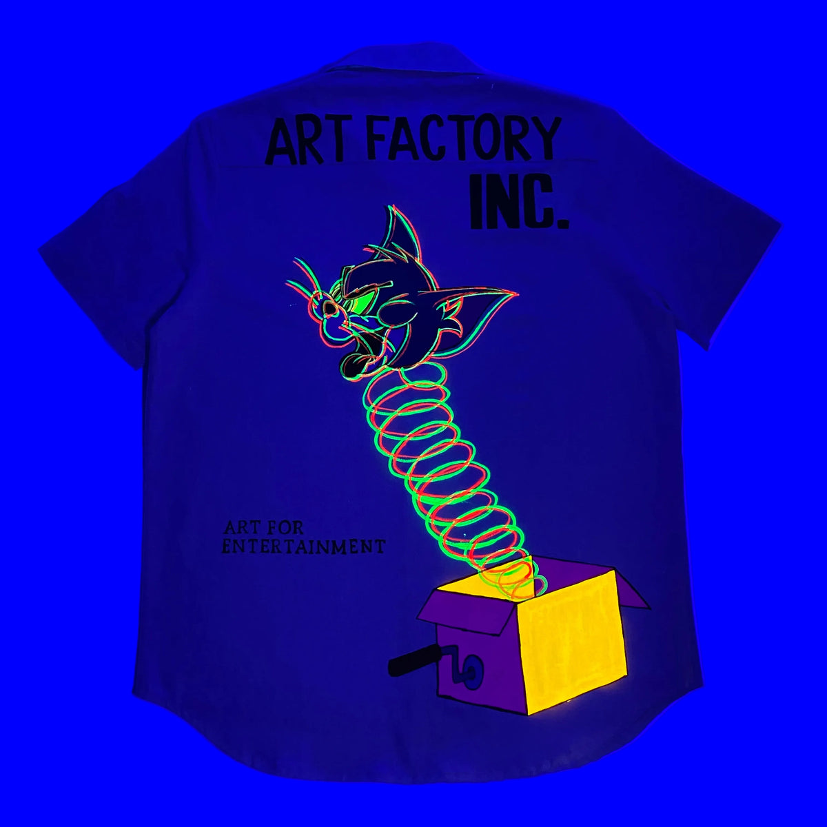 Twenty two is everywhere 'Art factory. INC' Hand Painted Button Down Shirt