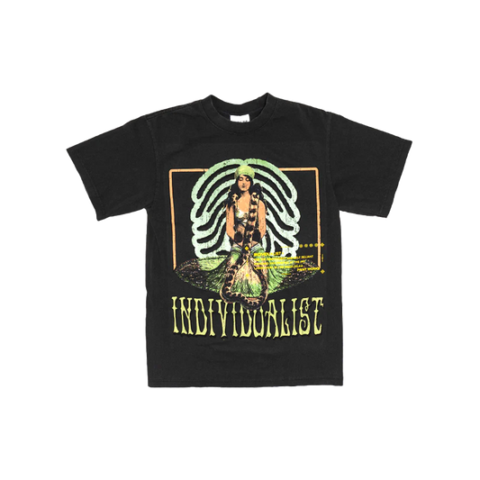 Individualist “Snake Charmer” Vintage Black Tee