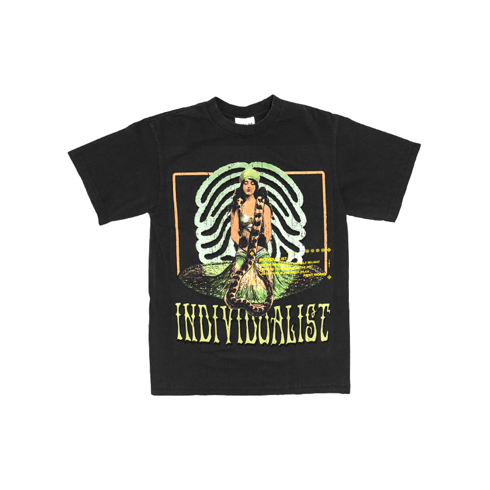 Individualist “Snake Charmer” Vintage Black Tee