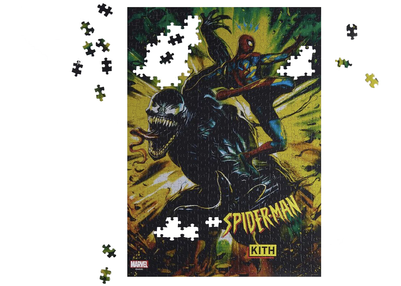 Kith x Marvel "Spider-Man Venom Battle" 500 Piece Jigsaw Puzzle
