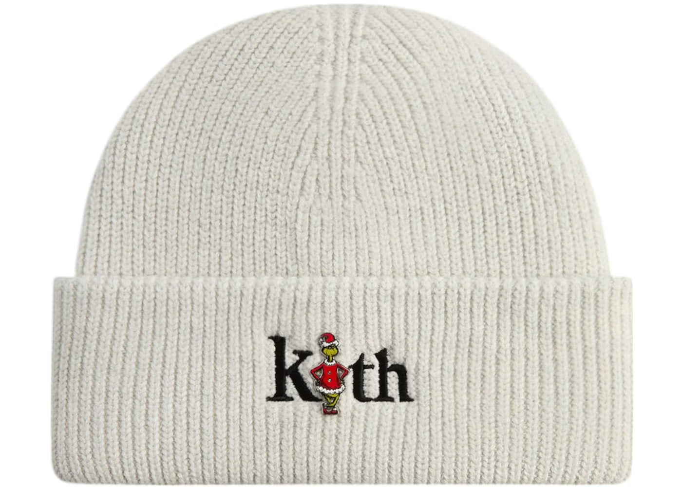 Kith x T"he Grinch Mia" Light Heather Grey Beanie