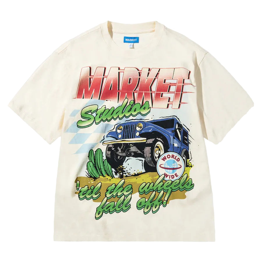 Market Studios "Wheels Off" Butter Cream T-Shirt