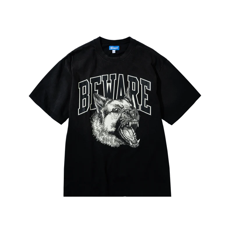 Market Studios "Tonal Beware" Jet Black T-Shirt