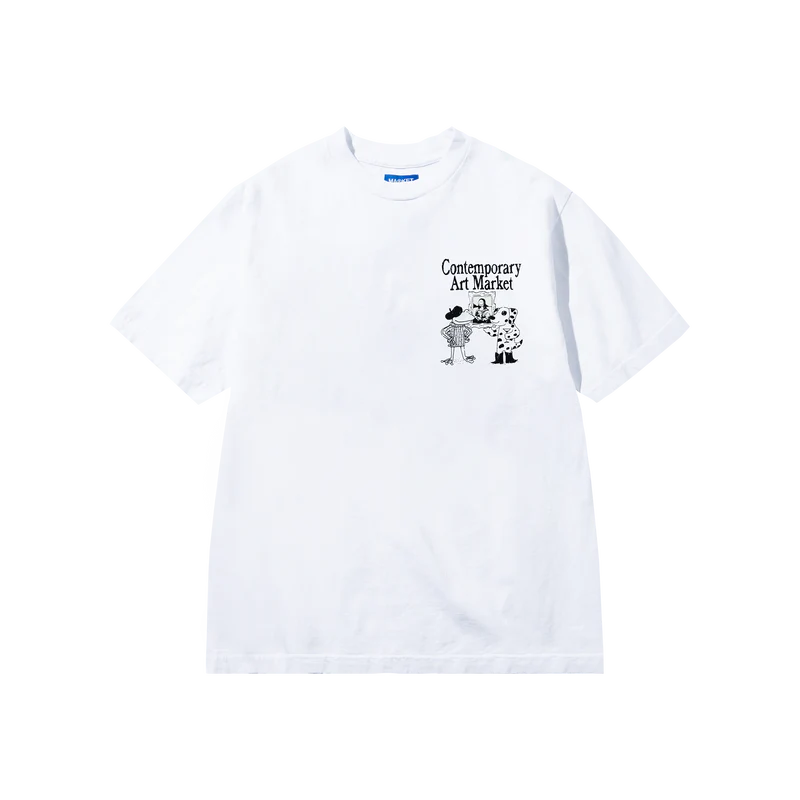 Market Studios "Smiley Museum" White UV Activated T-Shirt