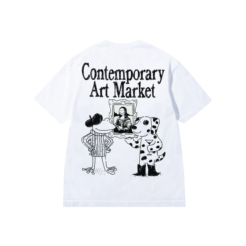Market Studios "Smiley Museum" White UV Activated T-Shirt