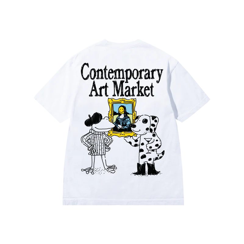 Market Studios "Smiley Museum" White UV Activated T-Shirt