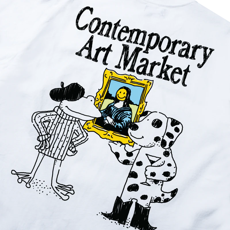 Market Studios "Smiley Museum" White UV Activated T-Shirt