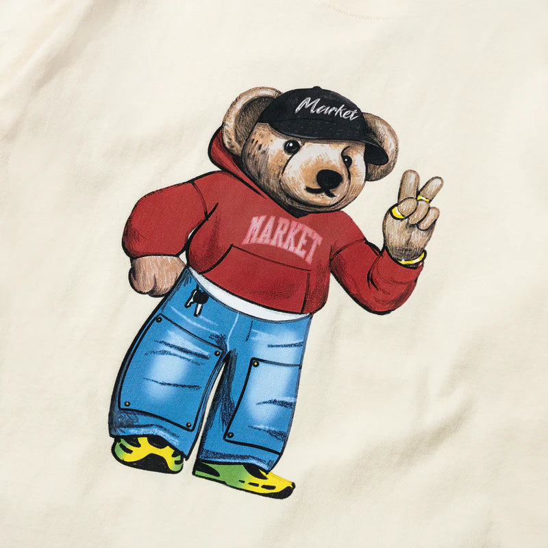 Market Studios "Fit Check Bear" Butter Cream T-Shirt