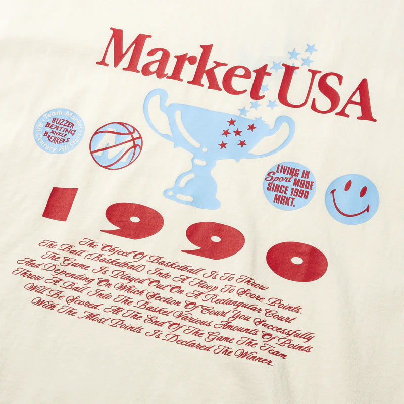 Market Studios "Smiley 1990" Butter Cream T-Shirt