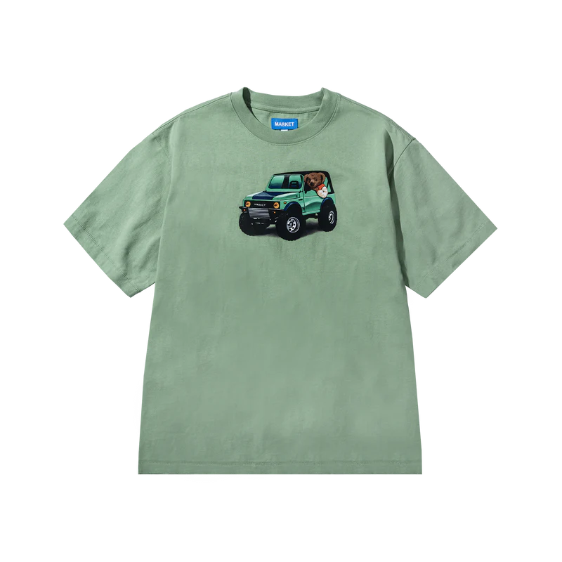 Market Studios "4x4 Bear" Basil T-Shirt