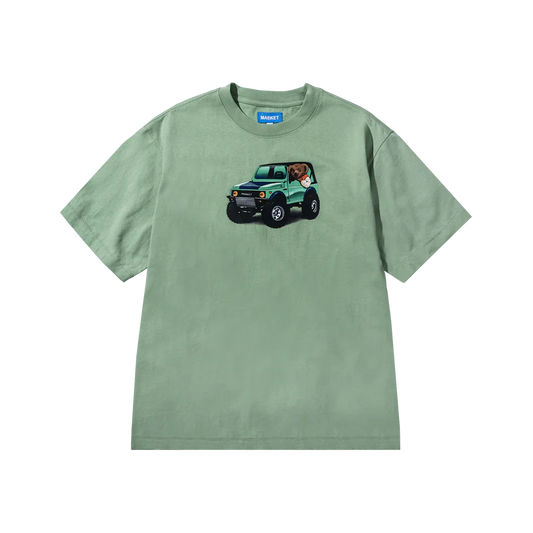 Market Studios "4x4 Bear" Basil T-Shirt