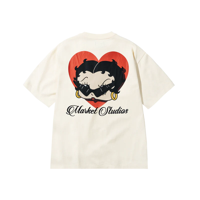 Market Studios x Betty Boop "Sweetheart" Butter Cream T-Shirt