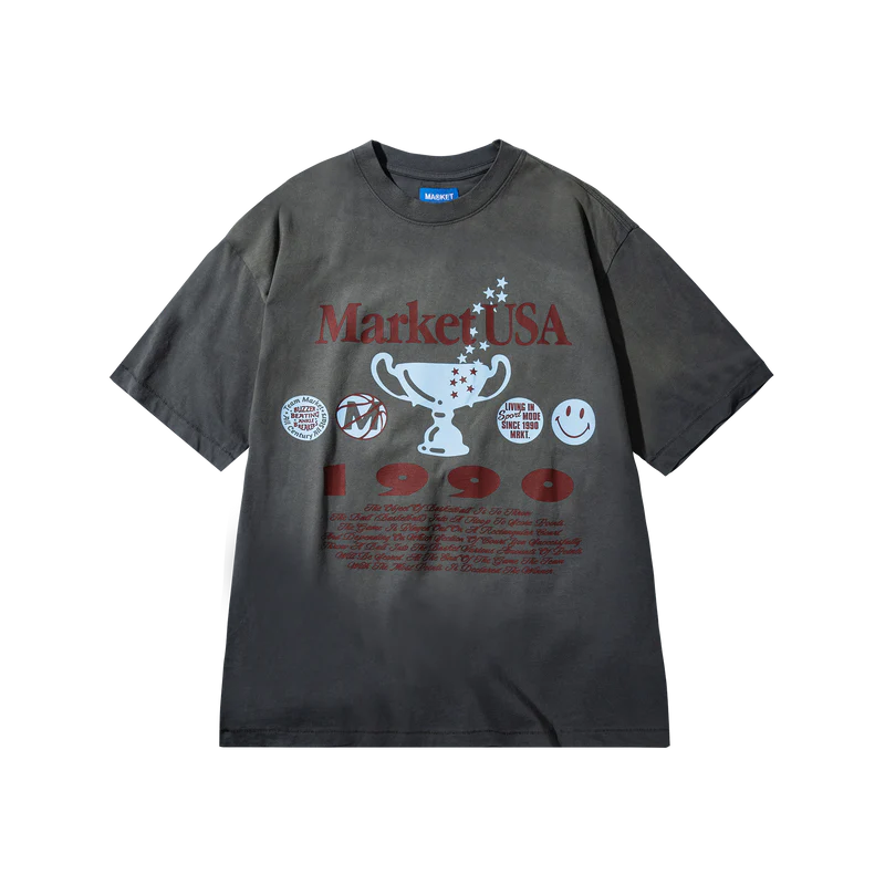 Market Studios "Smiley 1990" Cement T-Shirt