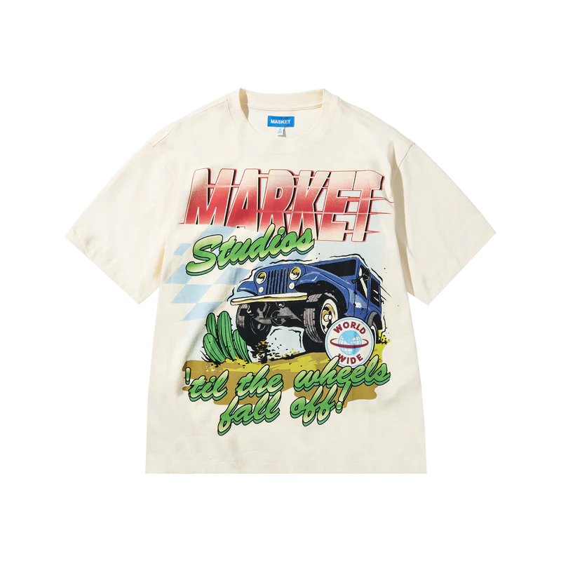 Market Studios "Wheels Off" Butter Cream T-Shirt