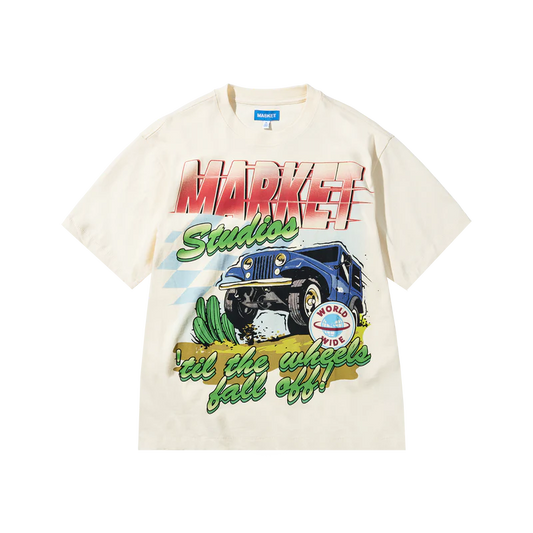 Market Studios "Wheels Off" Butter Cream T-Shirt
