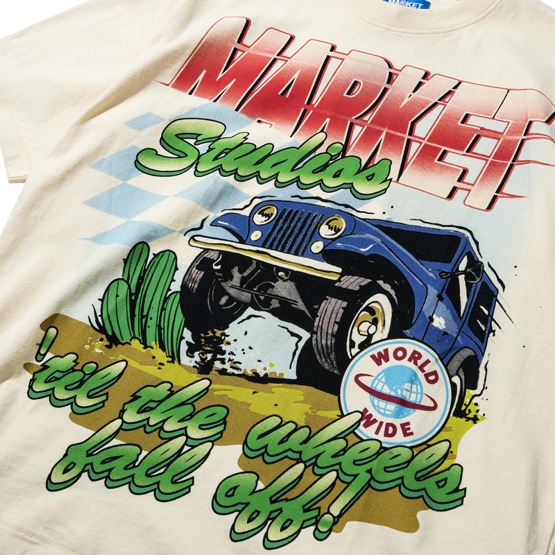 Market Studios "Wheels Off" Butter Cream T-Shirt
