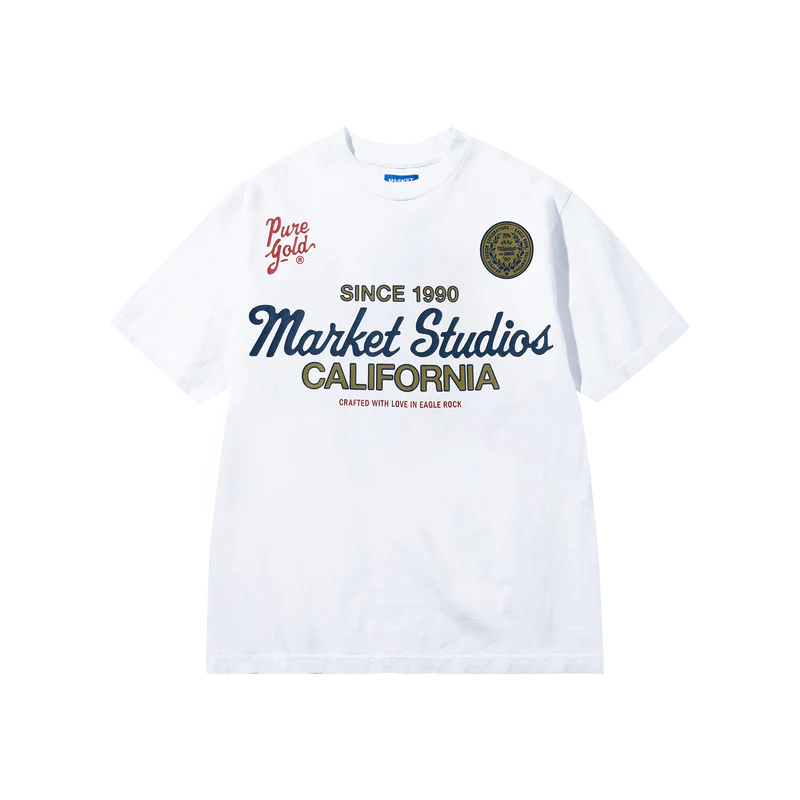 Market Studios "Pure Gold" White T-Shirt