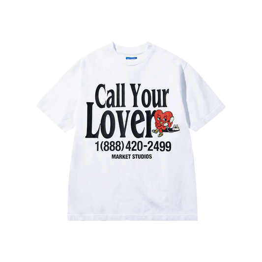 Market Studios "Call Your Lover" White T-Shirt