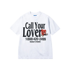 Market Studios "Call Your Lover" White T-Shirt