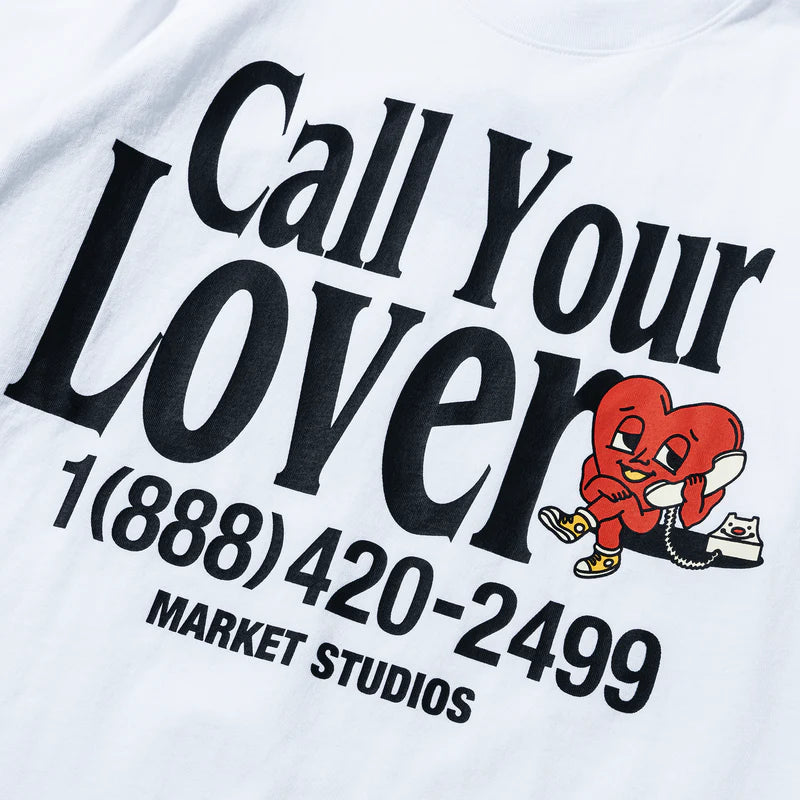 Market Studios "Call Your Lover" White T-Shirt