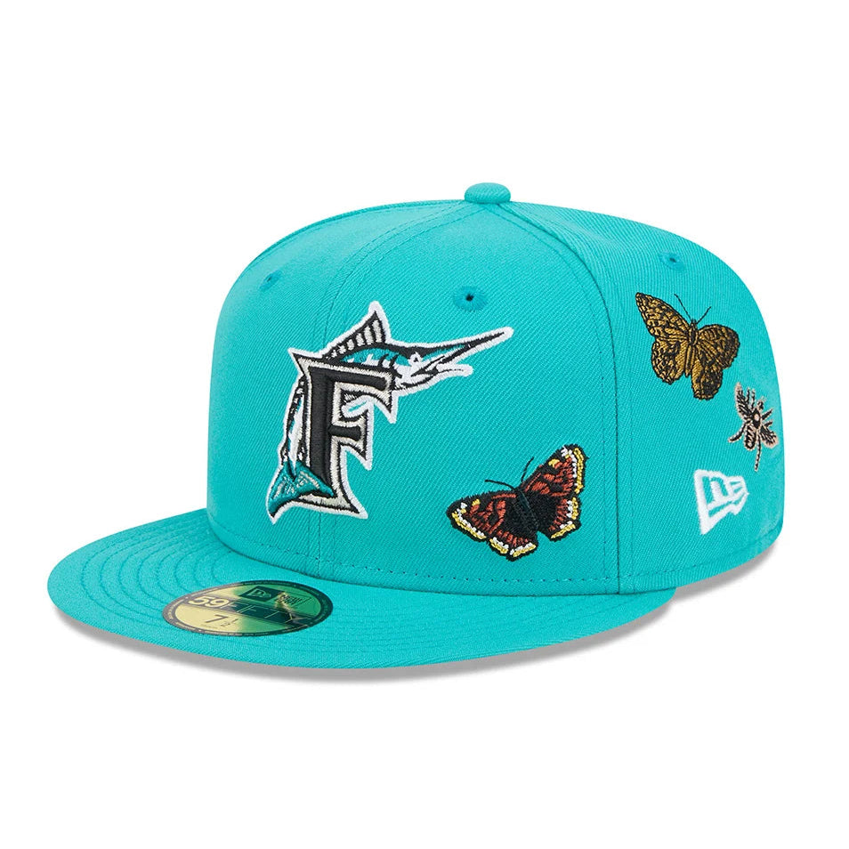 FELT x New Era "Florida Marlins" Teal Fitted
