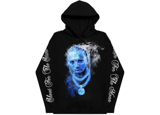 Pop Smoke x "Who Decides War Portrait" Black Hoodie