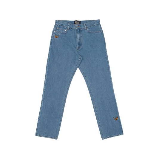 FELT "Butterfly Garden" Light Washed Denim Jeans
