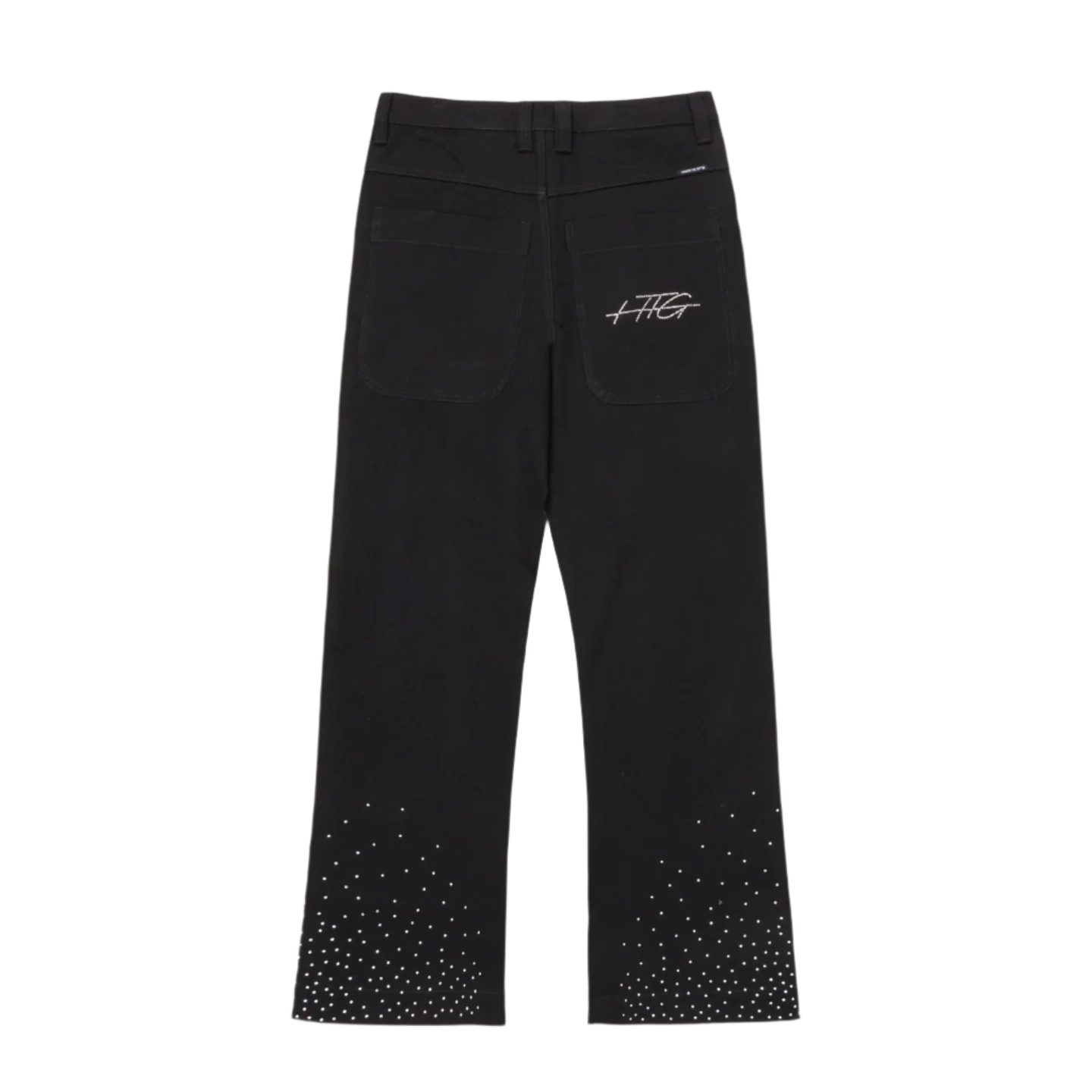 Honor The Gift "Rhinestone" Black Denim Wide Leg Pants