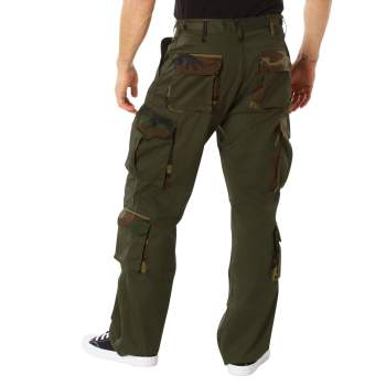 Rothco "Olive/Woodland Camo" Vintage Paratrooper Cargo Pants