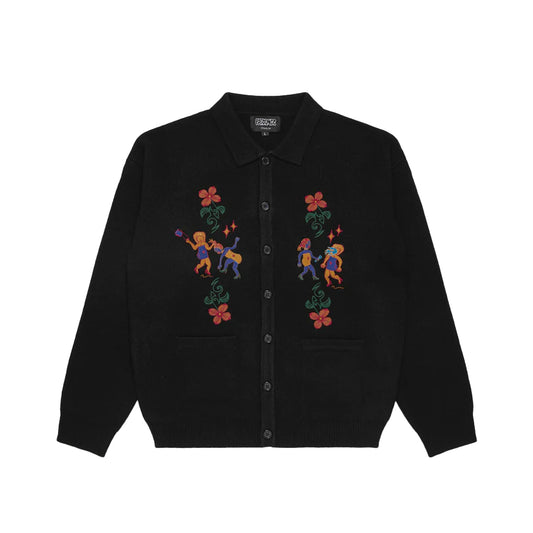 Pas de Mer "Sbugnine" Black Cardigan