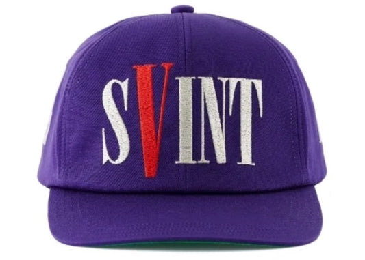 Saint Mxxxxxx x VLONE Purple Cap