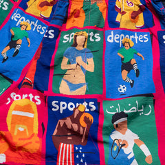 Market Studios "Illustrated Sports Tech" Multi Shorts