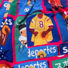 Market Studios "Illustrated Sports Tech" Multi Shorts