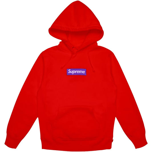 Supreme Box Logo FW17 Red Hooded Sweatshirt