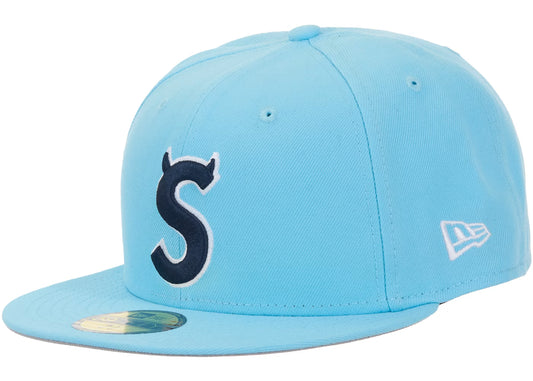 Supreme Devil S Logo New Era 59Fifty Cap  Light Blue (SS26)