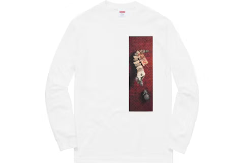 Supreme "Mike Hill Snake Trap" Long Sleeve Tee White